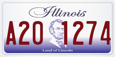 IL license plate A201274