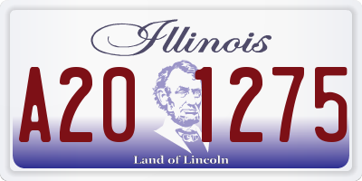 IL license plate A201275