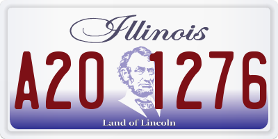 IL license plate A201276