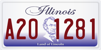 IL license plate A201281