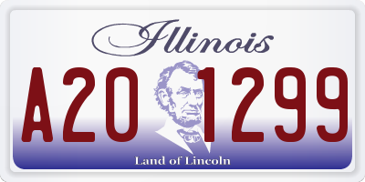 IL license plate A201299