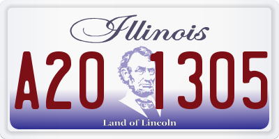 IL license plate A201305