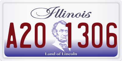 IL license plate A201306