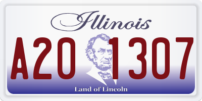 IL license plate A201307