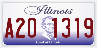 IL license plate A201319