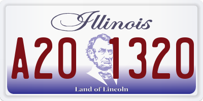 IL license plate A201320