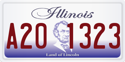 IL license plate A201323