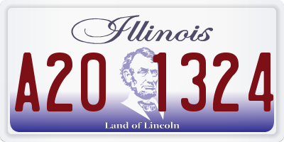 IL license plate A201324
