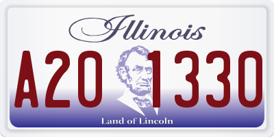 IL license plate A201330
