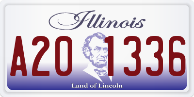 IL license plate A201336