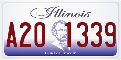 IL license plate A201339