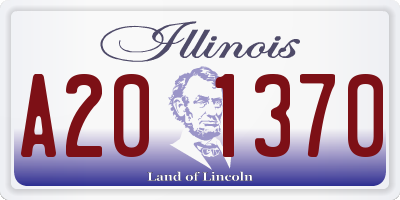 IL license plate A201370
