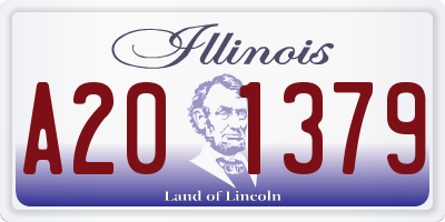 IL license plate A201379