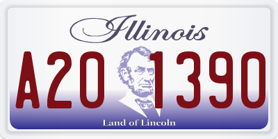 IL license plate A201390