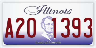 IL license plate A201393
