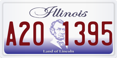 IL license plate A201395