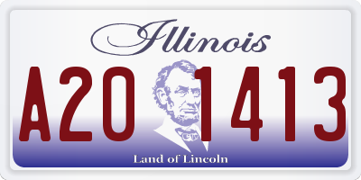 IL license plate A201413
