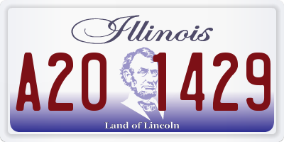 IL license plate A201429