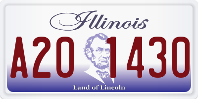 IL license plate A201430