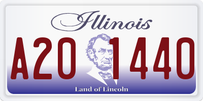 IL license plate A201440