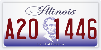 IL license plate A201446