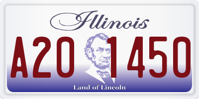 IL license plate A201450