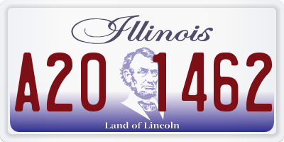 IL license plate A201462