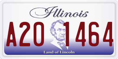 IL license plate A201464