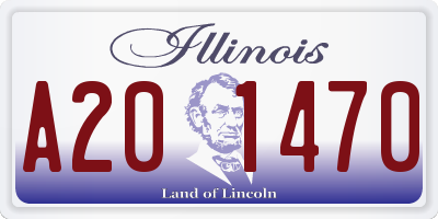 IL license plate A201470