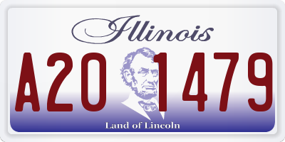 IL license plate A201479
