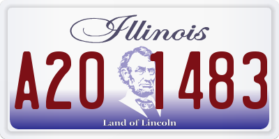 IL license plate A201483