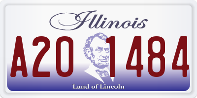 IL license plate A201484