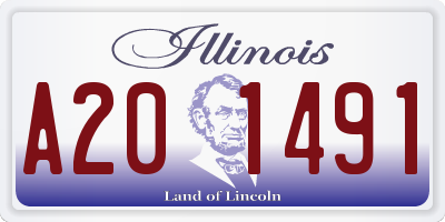 IL license plate A201491