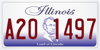 IL license plate A201497