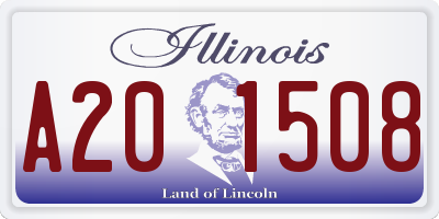 IL license plate A201508