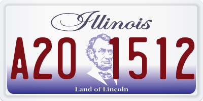 IL license plate A201512