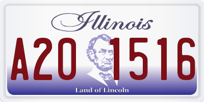IL license plate A201516