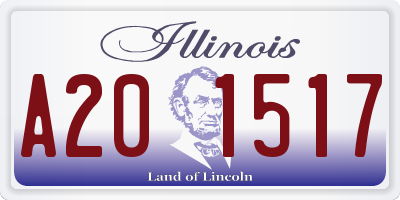 IL license plate A201517