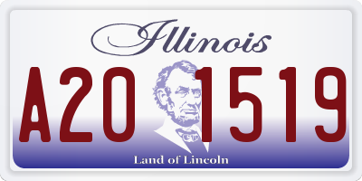 IL license plate A201519