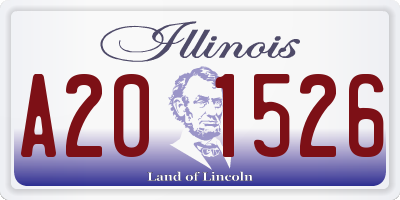IL license plate A201526