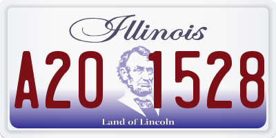 IL license plate A201528