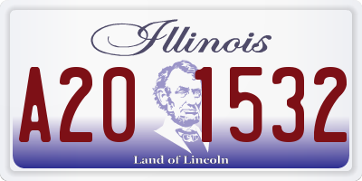 IL license plate A201532
