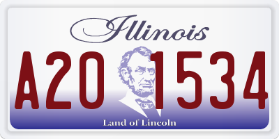 IL license plate A201534
