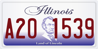 IL license plate A201539