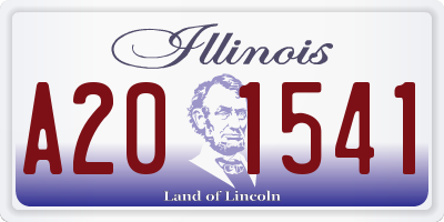 IL license plate A201541