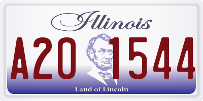 IL license plate A201544
