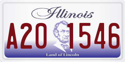 IL license plate A201546