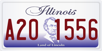 IL license plate A201556