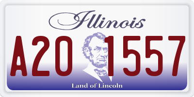 IL license plate A201557