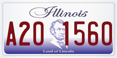 IL license plate A201560